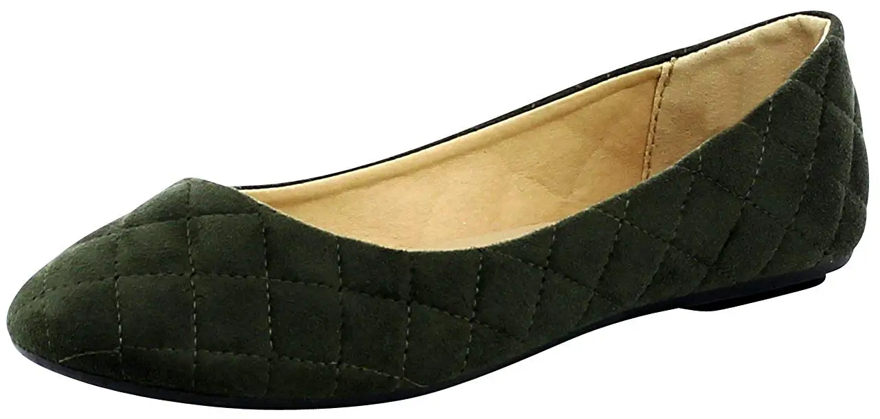 closed toe slip on flats
