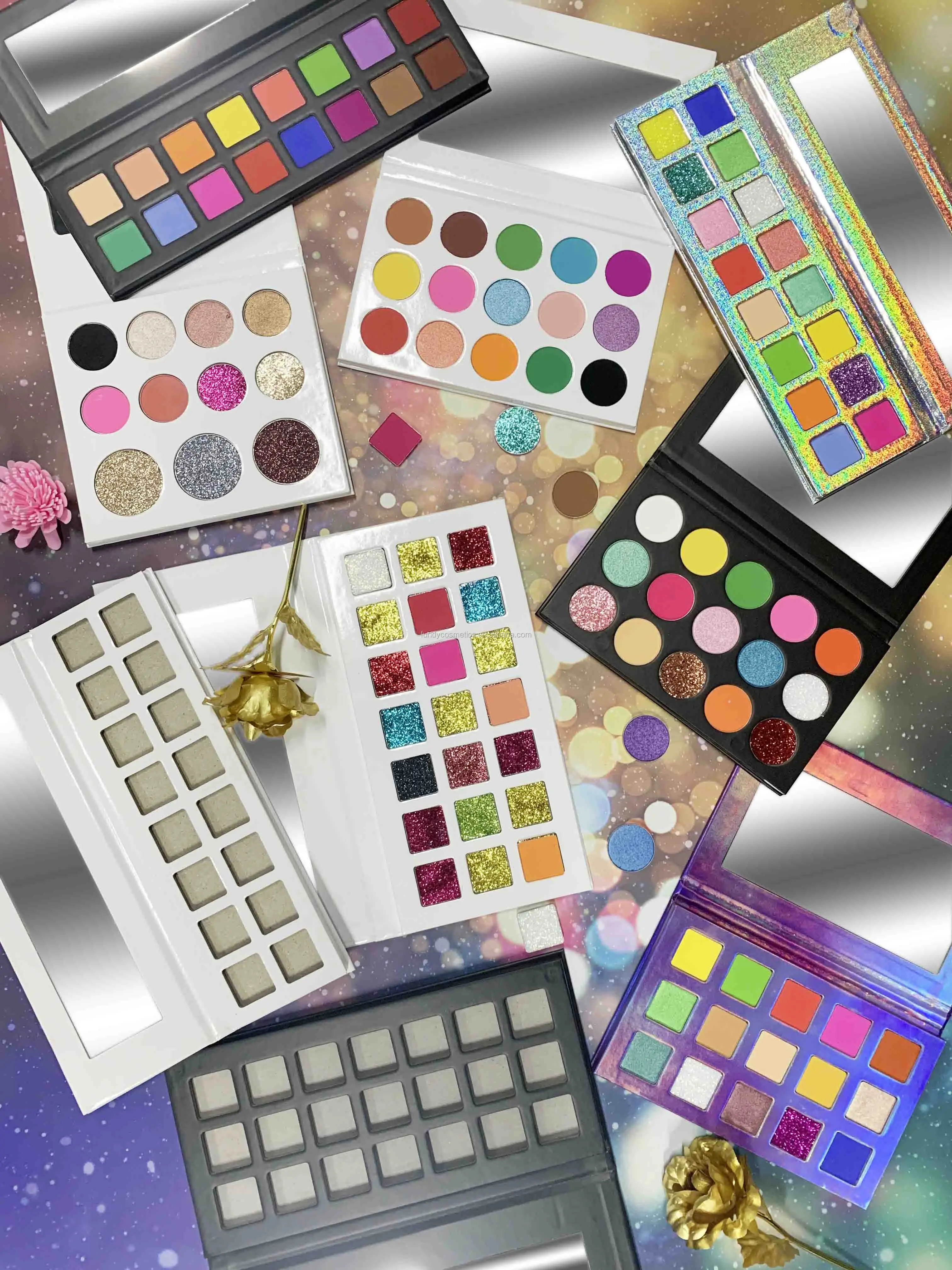 Hot sales 159 colors 22mm square single eyeshadow private label single pan eyeshadow