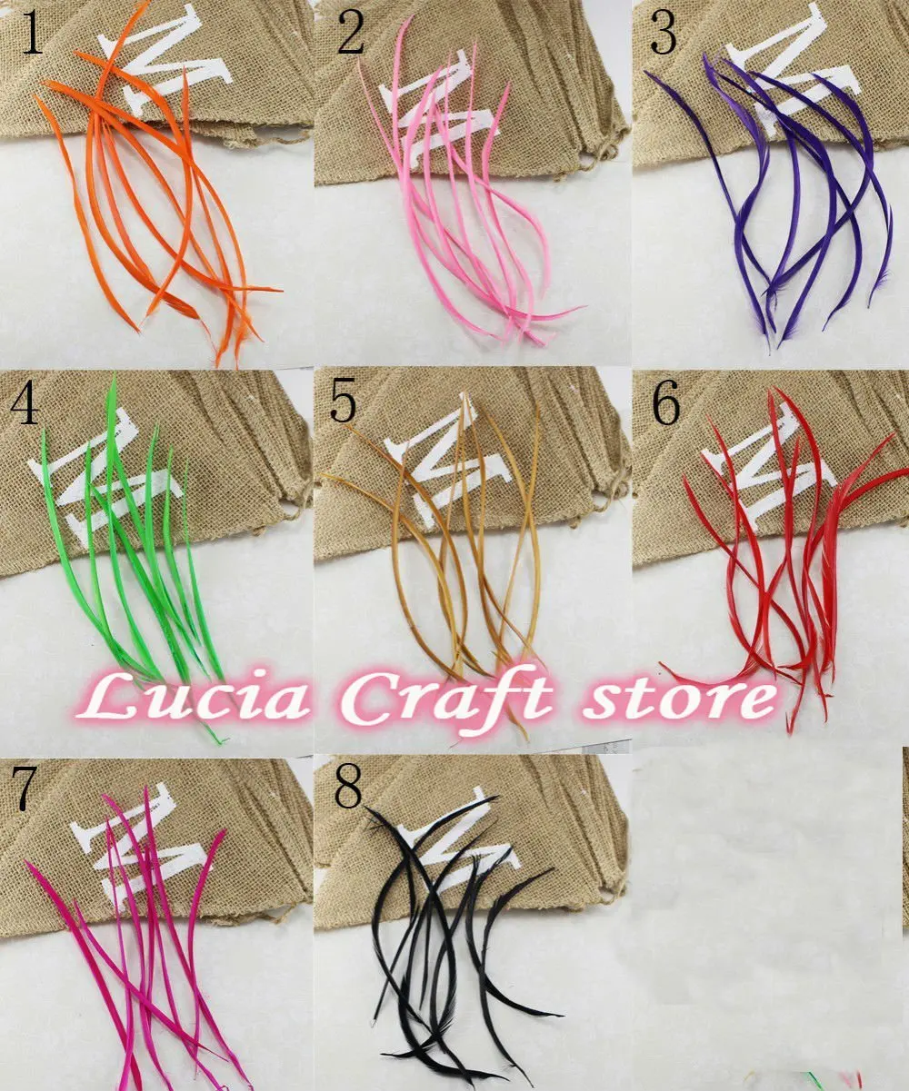 108pcs 10-20cm Fashion Natural Wildfowl Feather 9colors/pack 12pcs/color