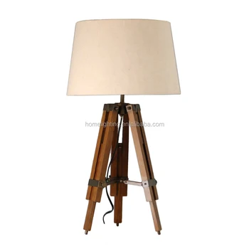 Wd 6136 Adjule Clic Style Wooden Tripod Table Lamps Wd 6136 Adjule Clic Style Wooden Tripod Table Lamps