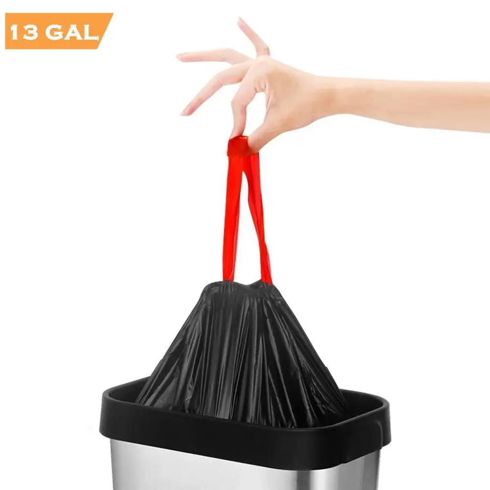 black kitchen trash bags