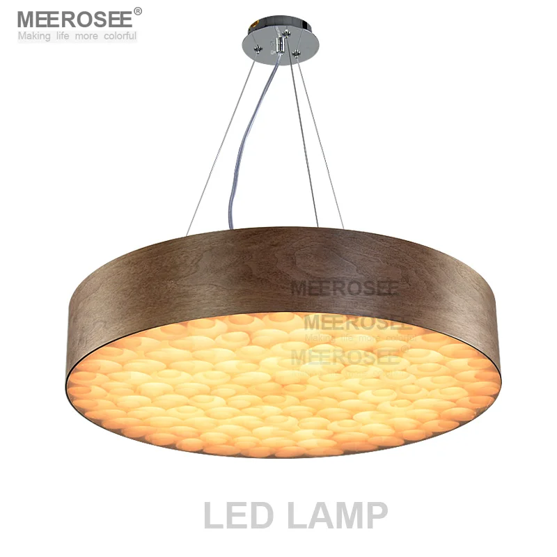 Round Led Lighting Fixture Wood Pendant Chandelier Light Md81688 Round Led Lighting Fixture Wood Pendant Chandelier Light Md81688 On