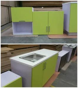 Red Cherry Color Diy Modular Kitchen Cabinet Red Cherry Color Diy