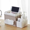 Multi-function Pu leather office desk storage tissue cover box Supplier Tissue holder box
