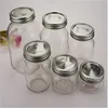 clear round custom labels sizes empty 250ml 300ml frutta del prato jam jar box and lid