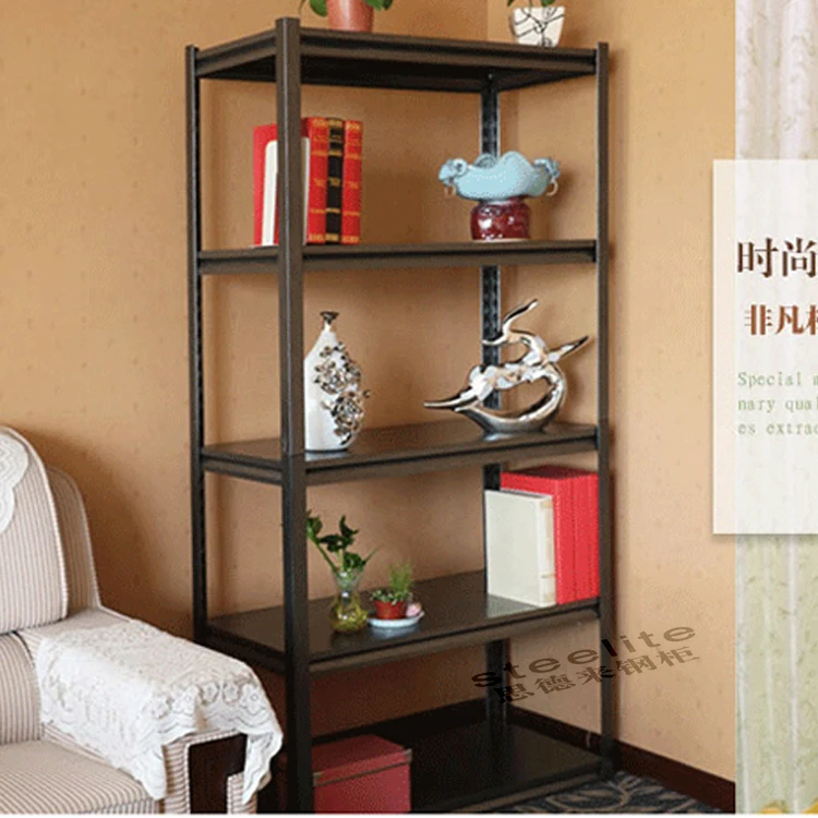 Decorative Wrought Iron Shelves Perforated Metal Shelving Warehouse