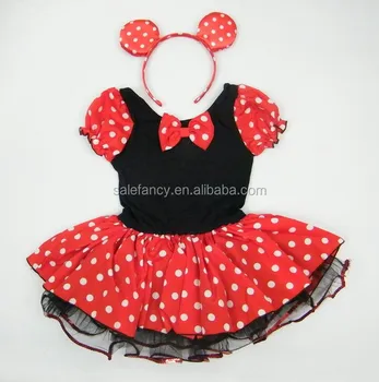 Sexy Mini Minnie Mouse Dress Mickey Mouse Costume For Children Qkc