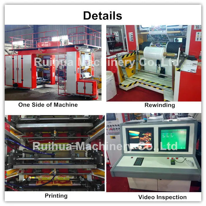 12 Colors Flexographic Printing Machine 1000mm Wide