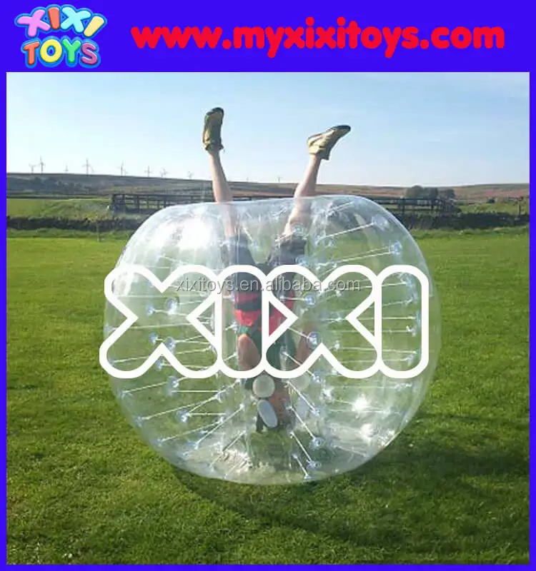 XIXI TOYS Inflatable soccer bubble balls / kids inflatable human bumper body zorb