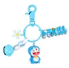 Doraemon car key piece jingle cat blue fat machine female keychain cute creative chain hanging accessories