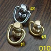 Solid Brass Monk Head Screw with Rotary D Ring Loops for leather
