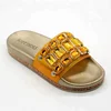 PVC Upper Custom Embossed Logo Ladies PCU Sliders Slippers