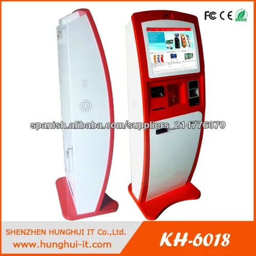 Touch Screen Prepaid Card Vending Machine / Cash Acceptor Payment Kiosk