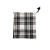 Guangzhou shepherd check calico cotton drawstring pouch bag with pp string