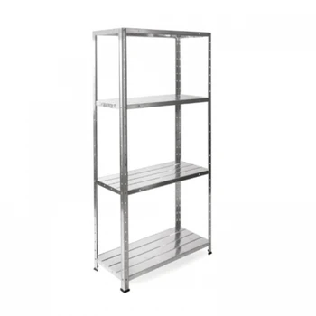 5 Tier Steel Freestanding Shelving Unit Rivet Wedge Lock Style 5 Tier Steel Freestanding Shelving Unit