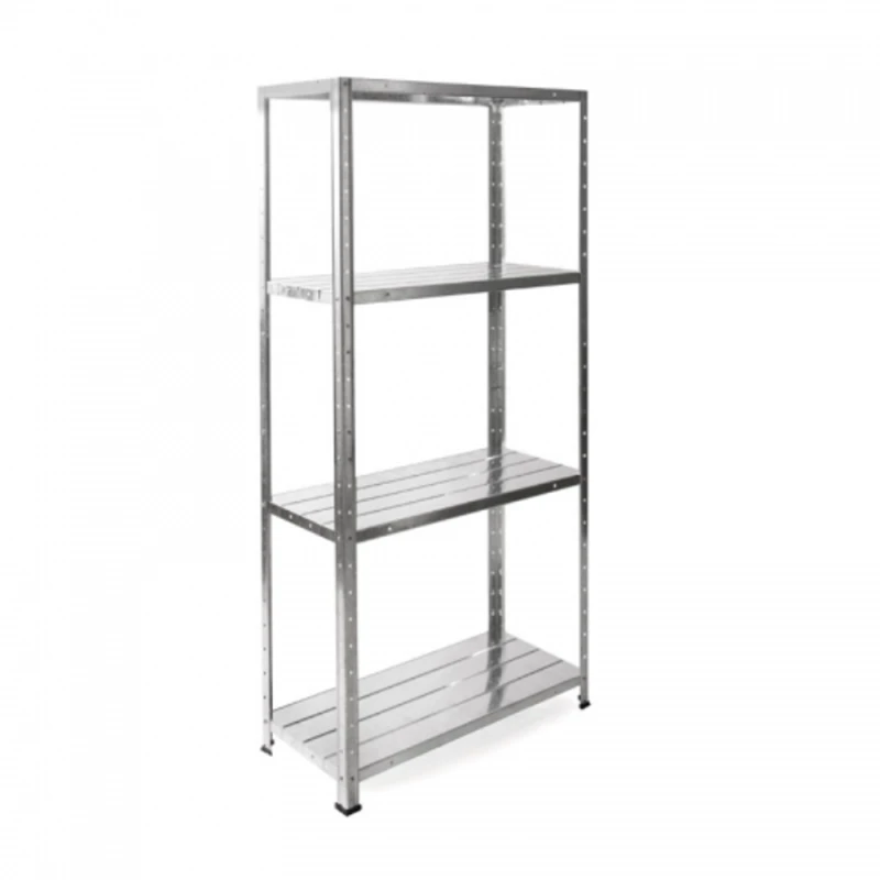 5 Tier Steel Freestanding Shelving Unit Rivet Wedge Lock Style