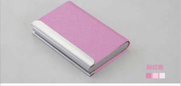 Personalize Colorful Aluminium Alloy Credit Card Business Card Holder Card Case Free Custom Engraving pink