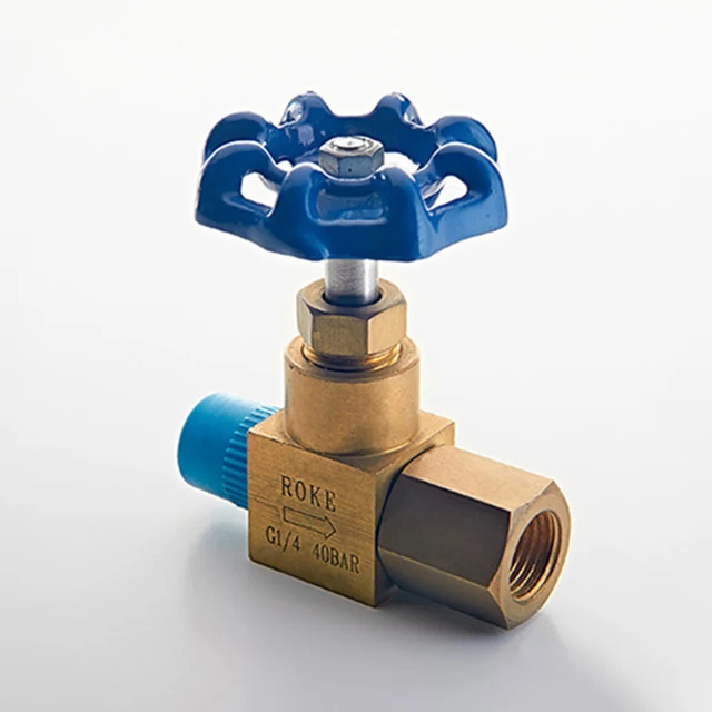 brass gas needle valve