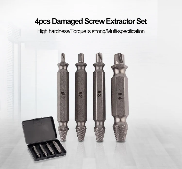 4pc Double End Bolt And Damaged Screw Extractors Buy Damaged Screw