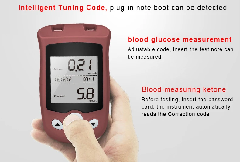 Medical Sugar Ketone Monitoring System /diabetes Testing Meter Price