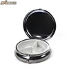 3 inner compartments round little tin metal pill box