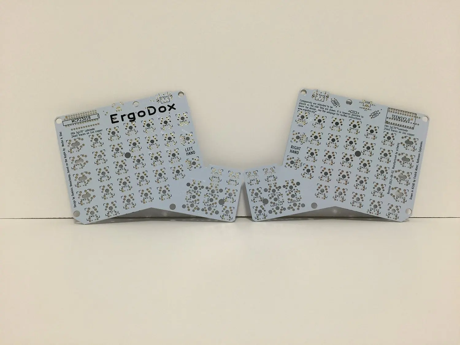 ErgoDox Ergonomic Mechanical Keyboard DIY PCB Boards (Set of 2)