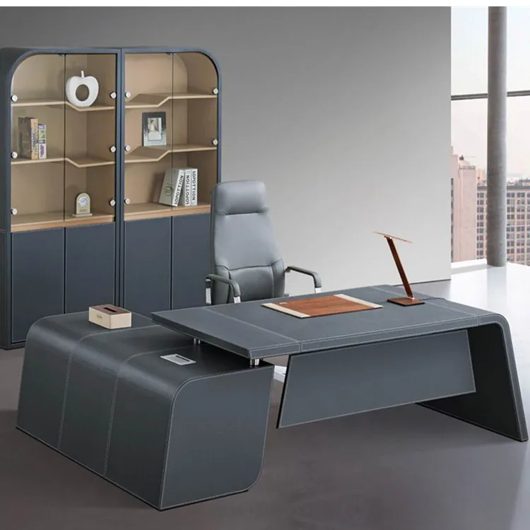 Toprated Luxury Leather Office Furniture Desk Hyderabad Market F32