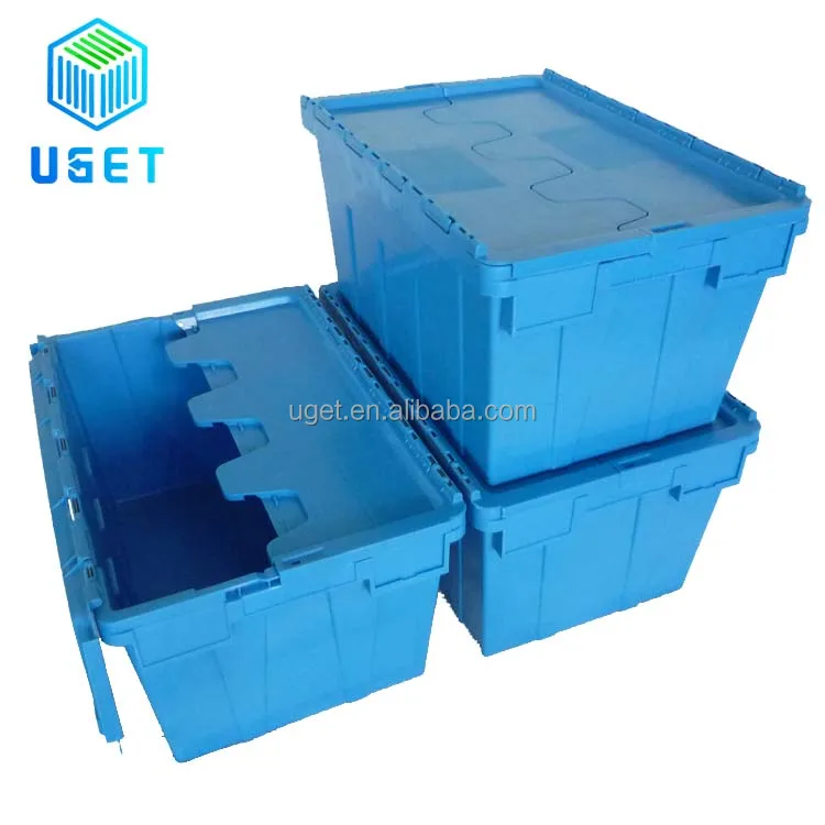 600X400mm Stackable Plastic Moving Crates - China Nestable Tote