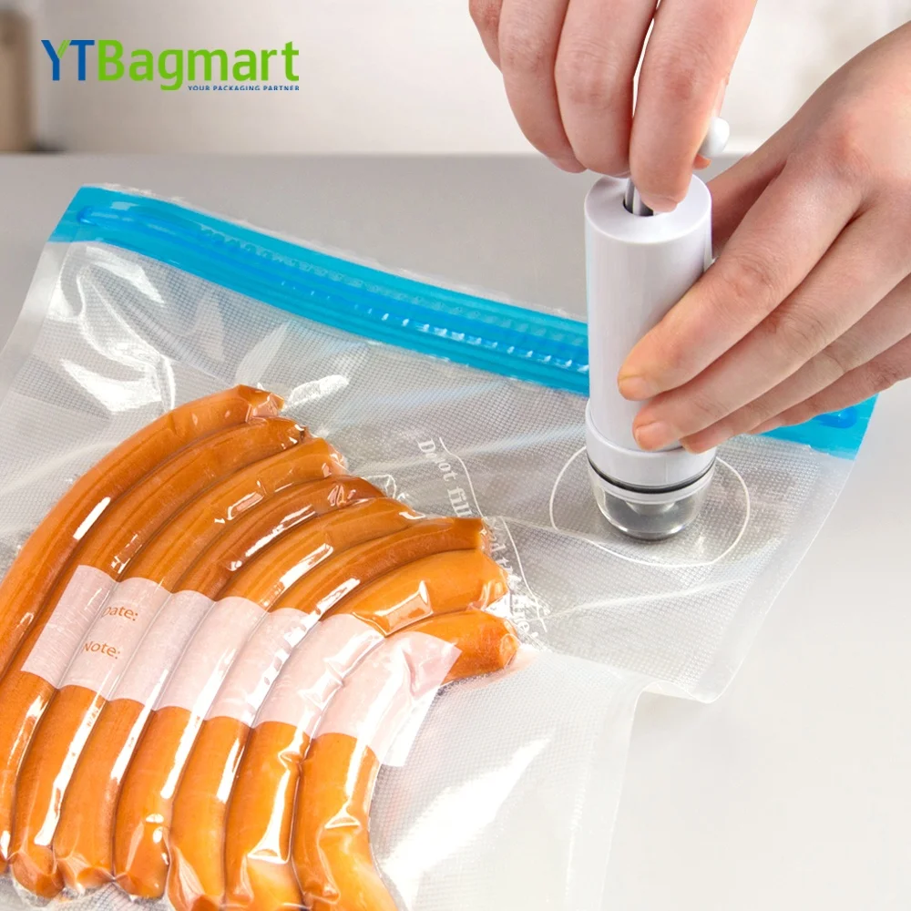 
Food Grade Sous Vide Bags Bpa Free Reusable Kit Plastic Food Vacuum Bags 