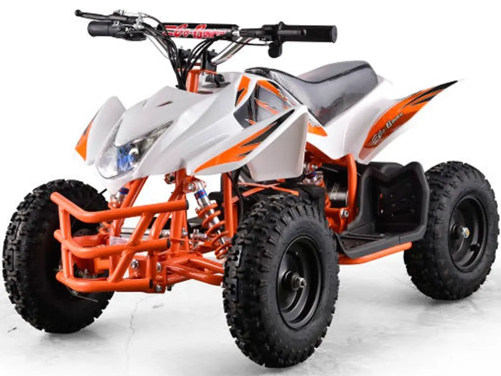 white mini quad atv dirt motor bike