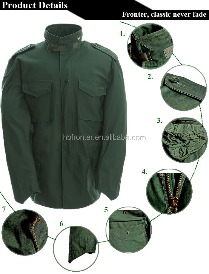 Custom M 65 Field Parkas Army Green Jacket - Buy High Quality M-65