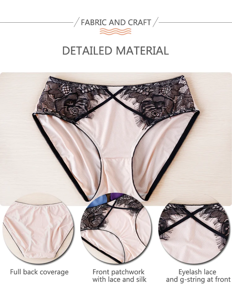 hot sex modal women hip up lingeries underwear with front eyelashes lace