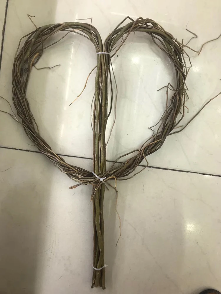 Willow Vine Branch Wreath,Decorative Wooden Twig For Flower Bouquet