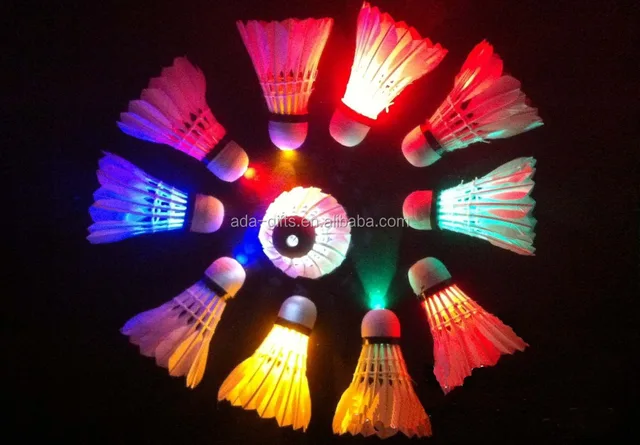 lighted badminton shuttlecock