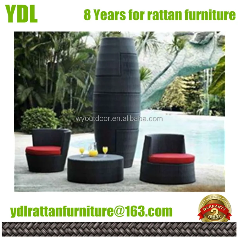 Ydl Outdoor Garden Rattan Dining Chair Combine Wicker Patio