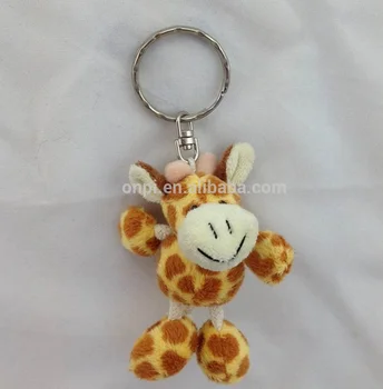 stuffed giraffe keychain