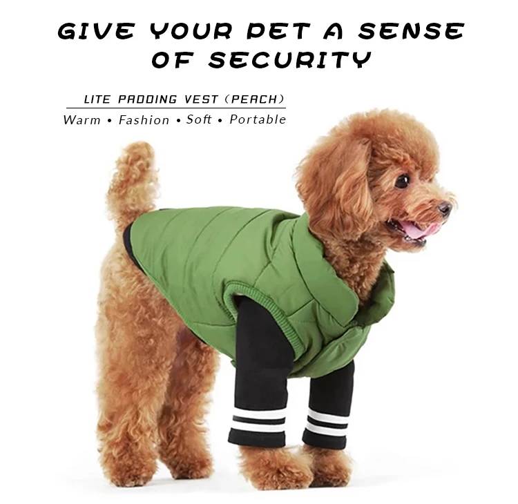 Simply Style Warm Closet Winter Small Medium Pet Dog Vest Hoodie Coat