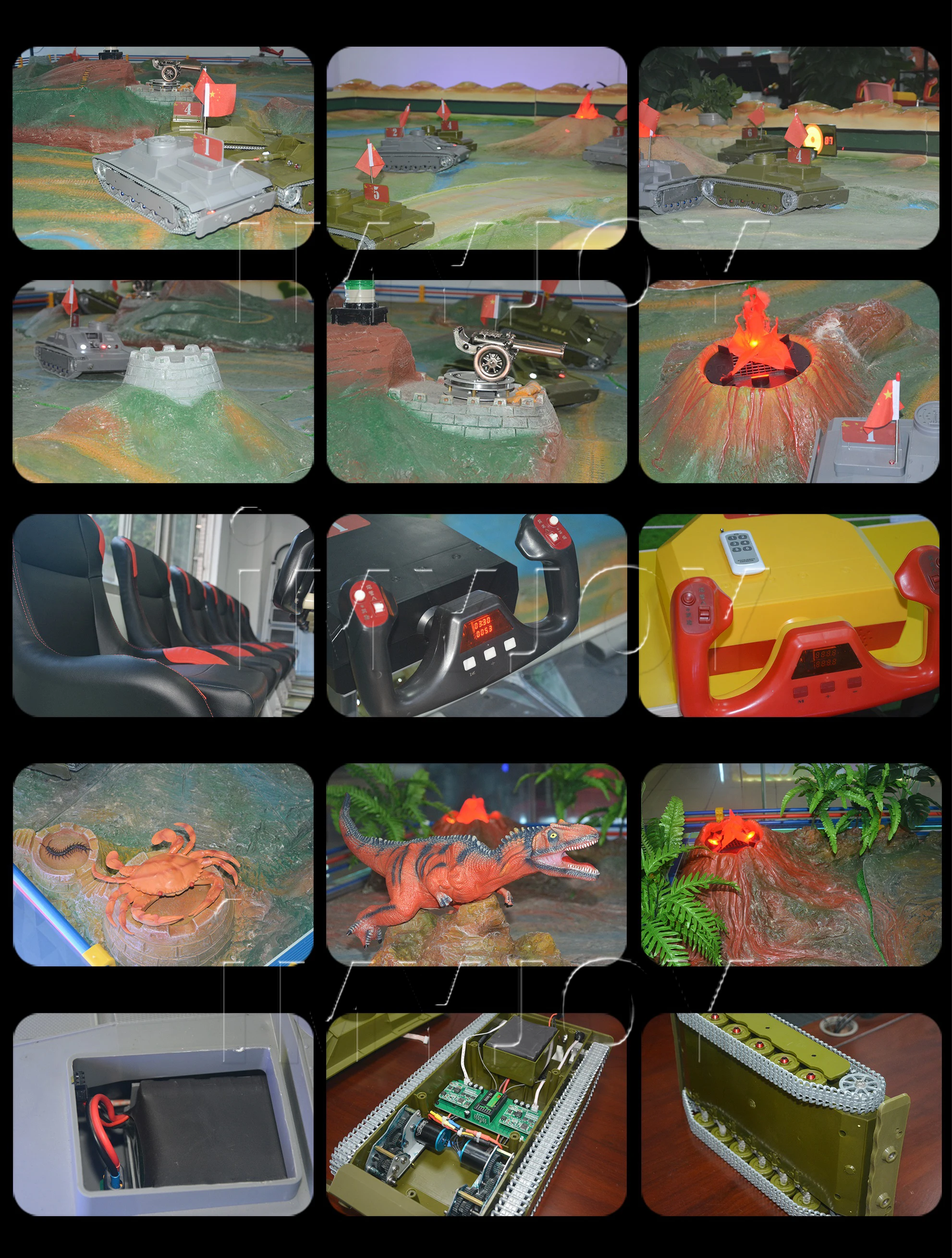 Multiplayer Carnival Game - 360 Degree Rotation Crazy Tank