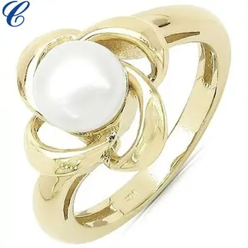 2019 Terbaru Fashion Mutiara Desain Cincin Untuk Wanita 