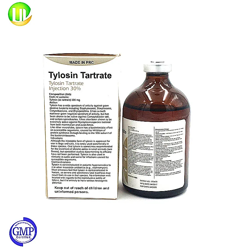 
Injection20 tylosin tartrate water solution form horse type 