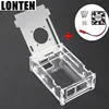 Lonten Transparent Orange Pi PC Acrylic Case Box Clear Orange pi PC Plus Enclosure Cover Shell+CPU Cooling Fan for Orang Pi PC/P