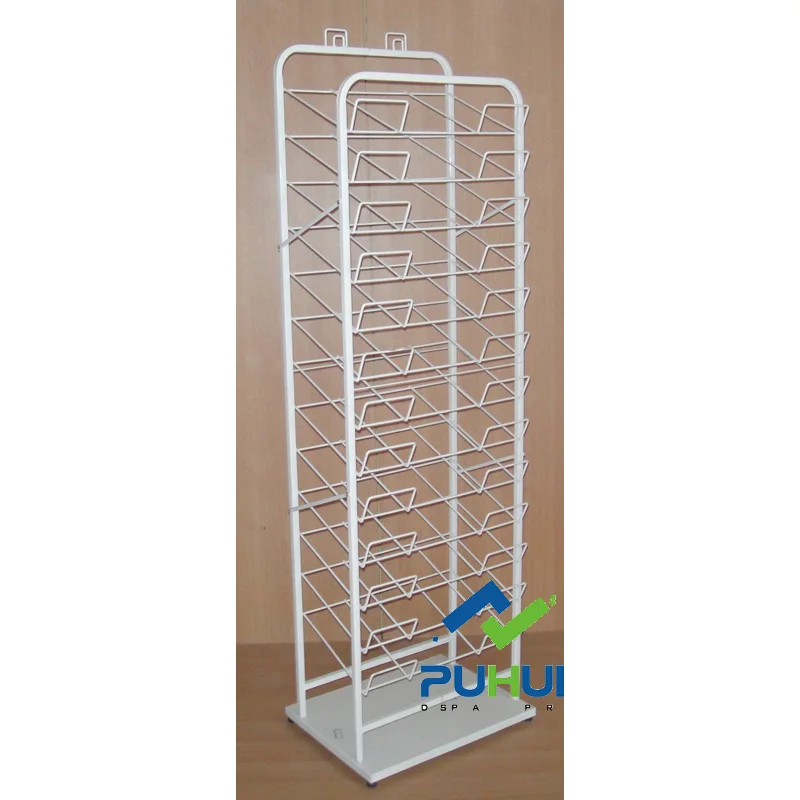 Multi Layers Folding Steel Wire Floor Standing Door Mats Display Shelf