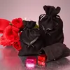 Factory directly supply custom luxurious design velvet drawstring bag suede jewelry pouch for gift packaging