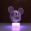 2019 Crazy hot Mickey Mouse Light for Christmas Children's room Decorative lighting 3D table lamp Illusion Led night light