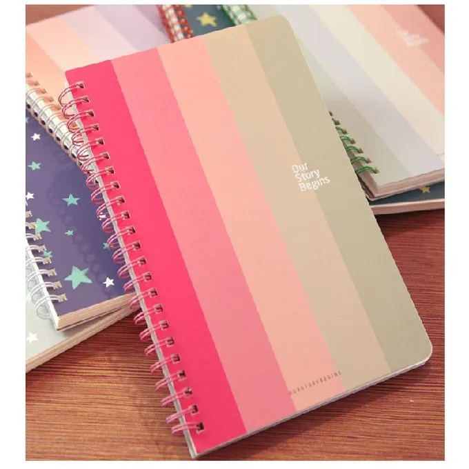 Organic Custom Pvc Plastic Material Cover Spiral Notebook For ...