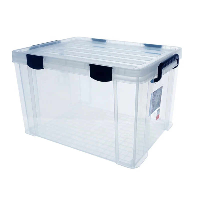 transparent plastic container