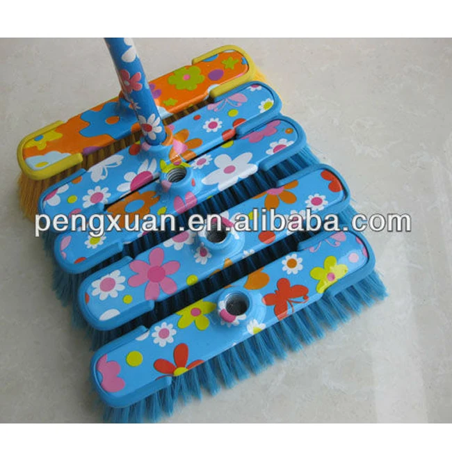 High Quality Flower Broom And Dustpan Sets With Pvc Coated Wooden Handle Buy Broom And Dustpan