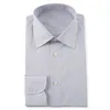 Customized mens official black and white micro check formal dress shirt with cut away collar