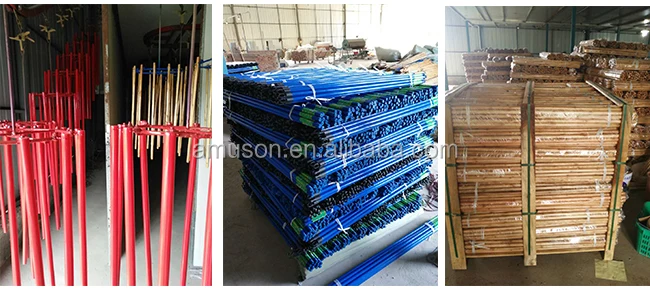 broom threaded handle  eucalipto