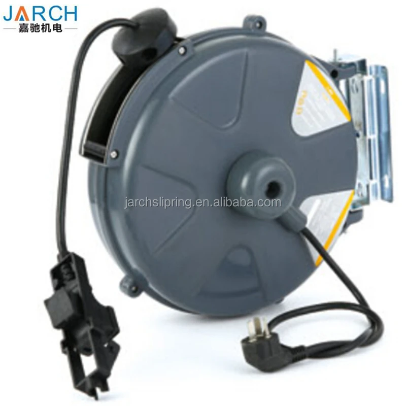 Spring rewind retractable fuel hose reel with hand nozzle